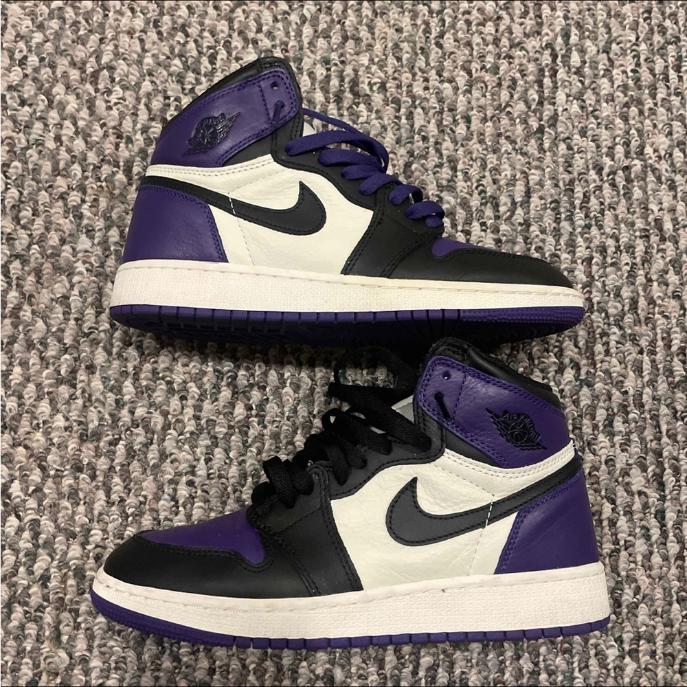 Air Jordan 1 Retro High OG GS Court Purple 5.5Y/7W
